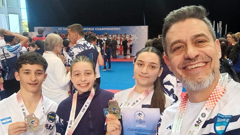 Escobarenses se consagraron campeones en el Mundial de Taekwondo ITF en Croacia